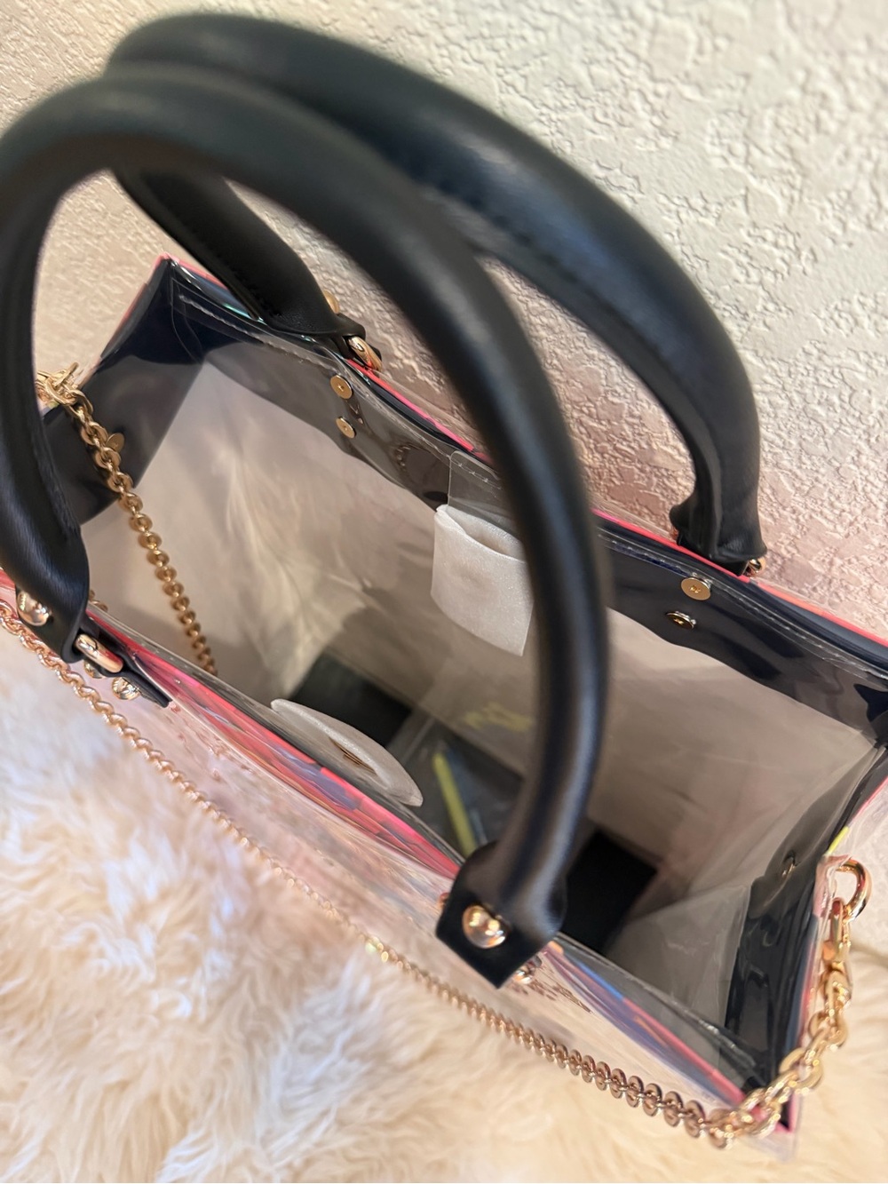 Louis Vuitton LV Shopping Tote Crossbody Bag PVC Cover Limited Edition Multi - Picture 6 of 7